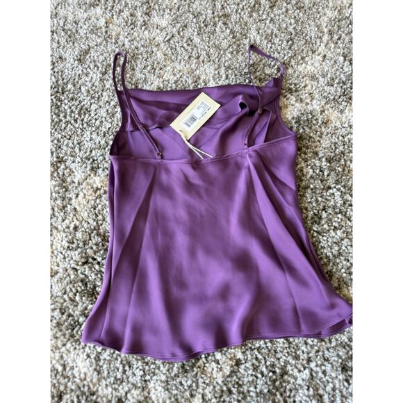 Ramy Brooks Abigail Purple Cowl Neck
Satin Tank Top Cami NWT-FLAWED size Small - Picture 3 of 10